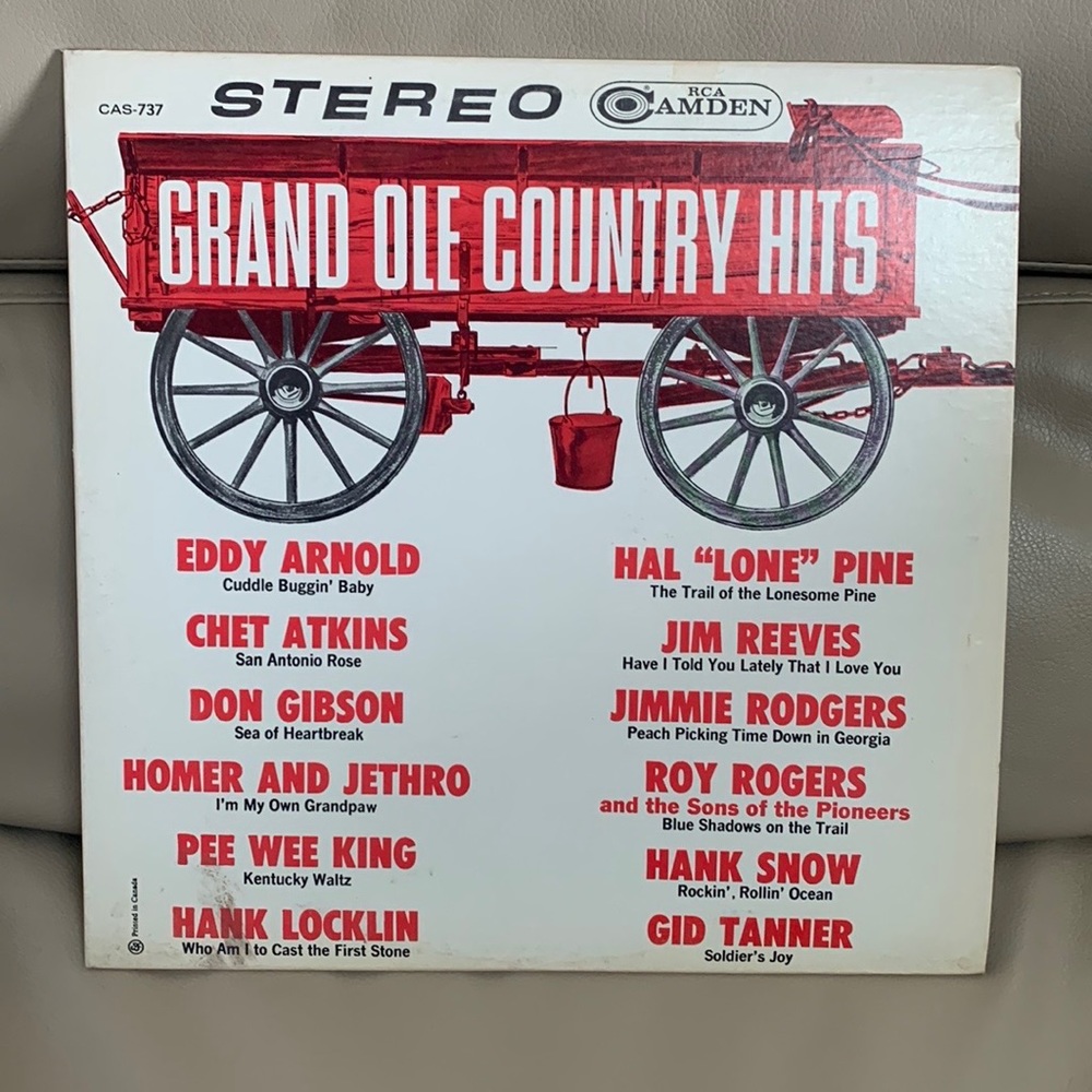 Grand Ole Country Hits 1963 Vinyl Record